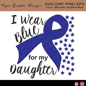 I wear blue for my Daughter svg-Type one -Type 2-Diabetes Awareness-Diabetiker Kriegerin - T1D Svg - T1D Awareness