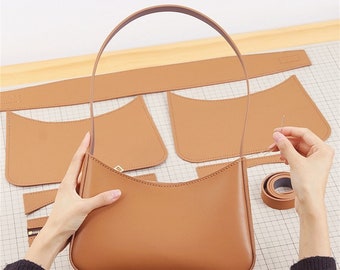 DIY Genuine Leather Shoulder Bag Kit with Tutorial video Cute Christmas Gift