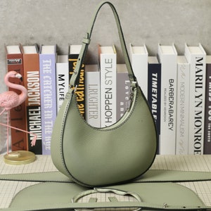 DIY Leather Underarm Bag Kit: Full-Grain Leather, Tutorial Video