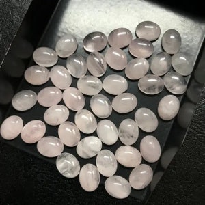 Natural Rose Quartz oval shape Gemstone all sizes available  size 5x7,6x8,7x9,8x10,9x11,10x12,10x14,12x16,13x18,15x20,16x22,18x25,20x30mm
