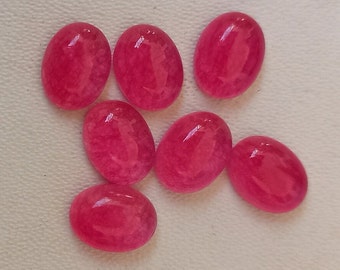 Natural  Ruby Quartz Oval Cabochon Flat Back  Calibrated size 5x7,6x8,7x9,8x10,9x11,10x12,10x14,12x16,13x18,15x20,16x22,18x25,20x30mm