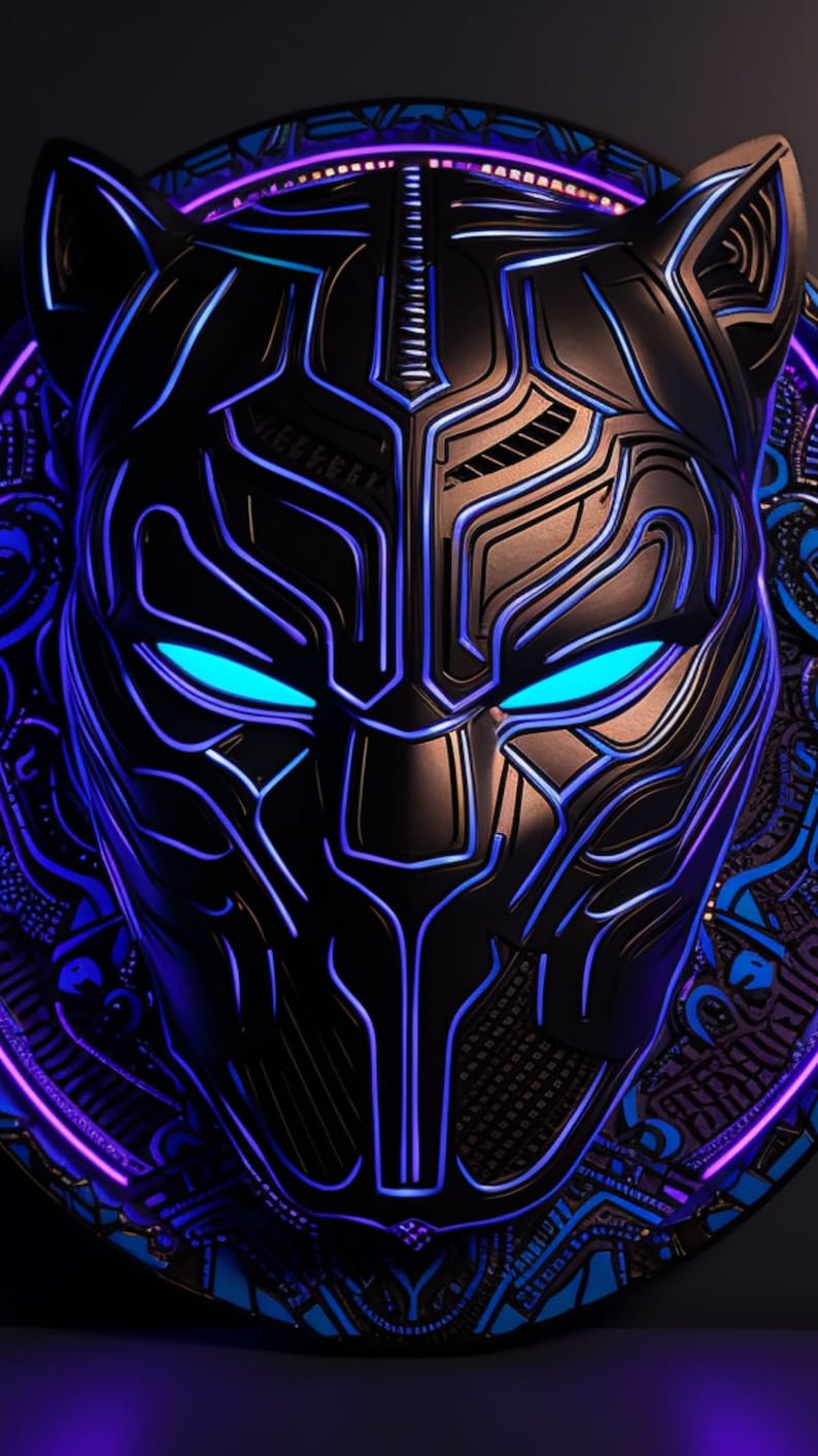Marvel Black Panther Phone Wallpaper Etsy