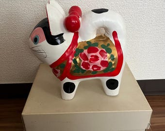 Japanese Traditional Paper Craft, Hariko Inu, Koma Inu, Dog Figure