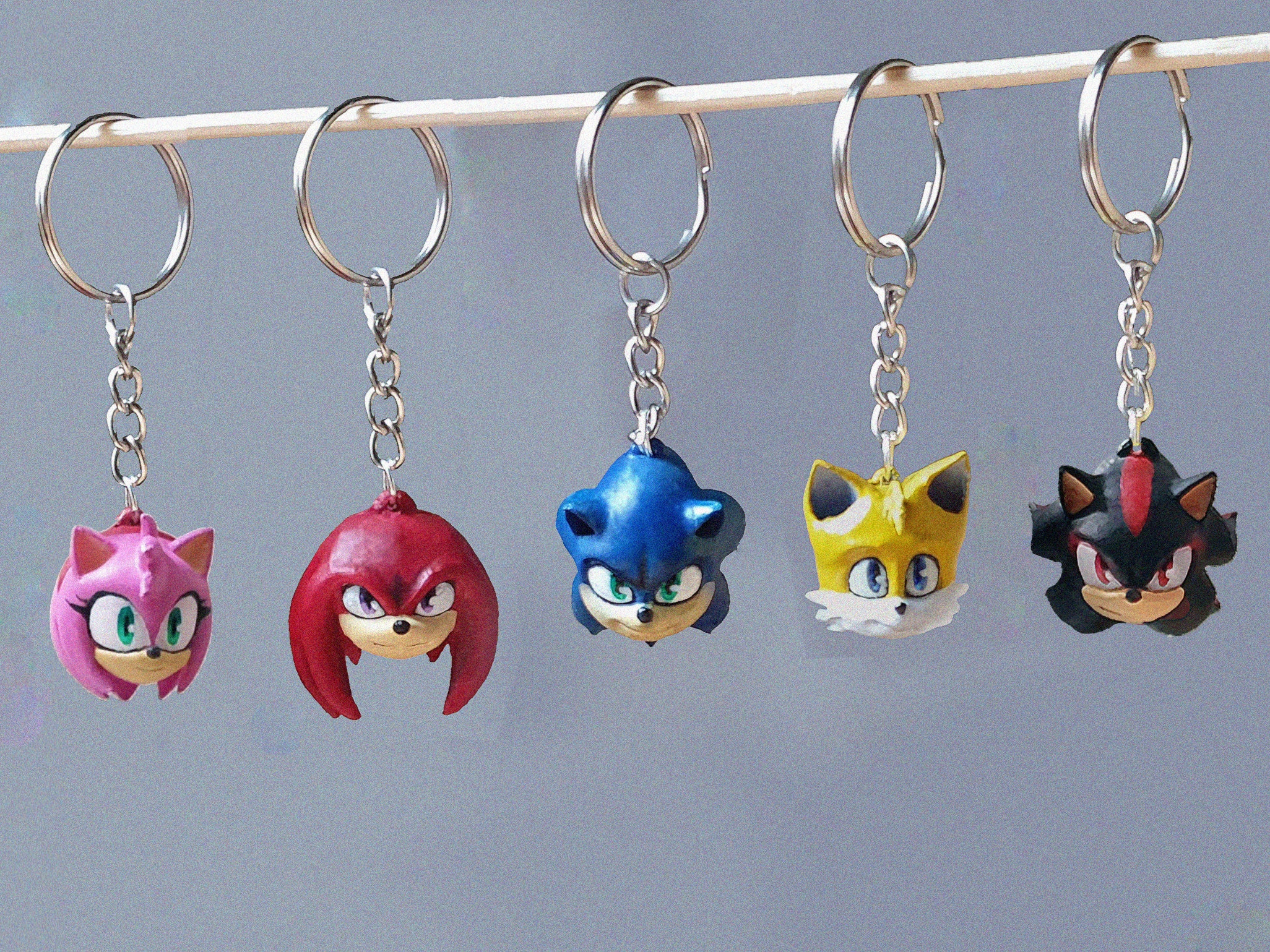 Sonic Keychains Etsy UK