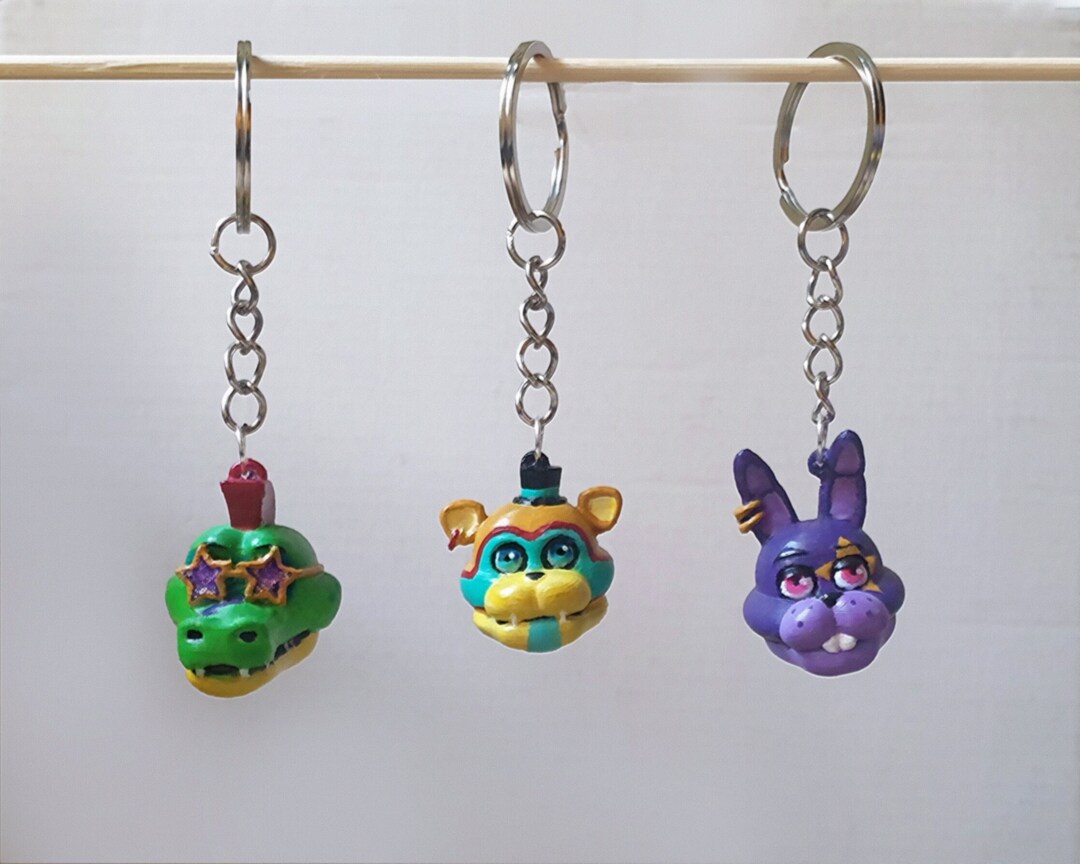 Five Nights At Freddys Keychain Free Hugs Freddy Bioworld Key Chain FNAF  Metal