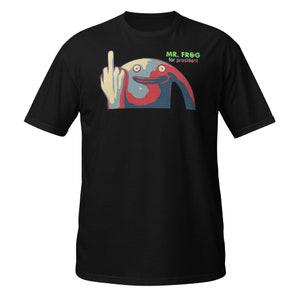 M. Frog For President, des amis souriants, T-shirt humoristique humoristique pour adultes