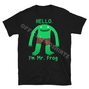 Lächelnde Freunde Mr. Frog Lustige Komödie Erwachsene Cartoon Show T-Shirt
