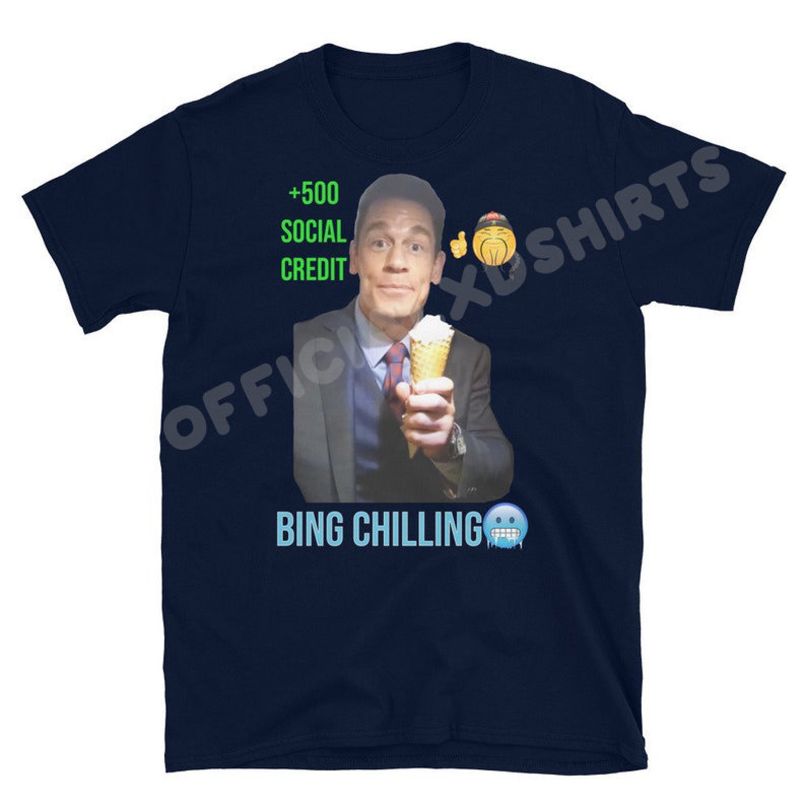 Bing Chilling John Cena Chinese Funny Meme T-shirt - Etsy