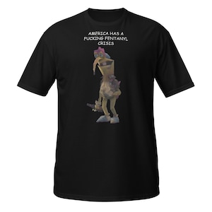 Lächelnde Freunde Gwimbly America Has A Fentanyl Crisis Lustiges Erwachsenes Cartoon-T-Shirt