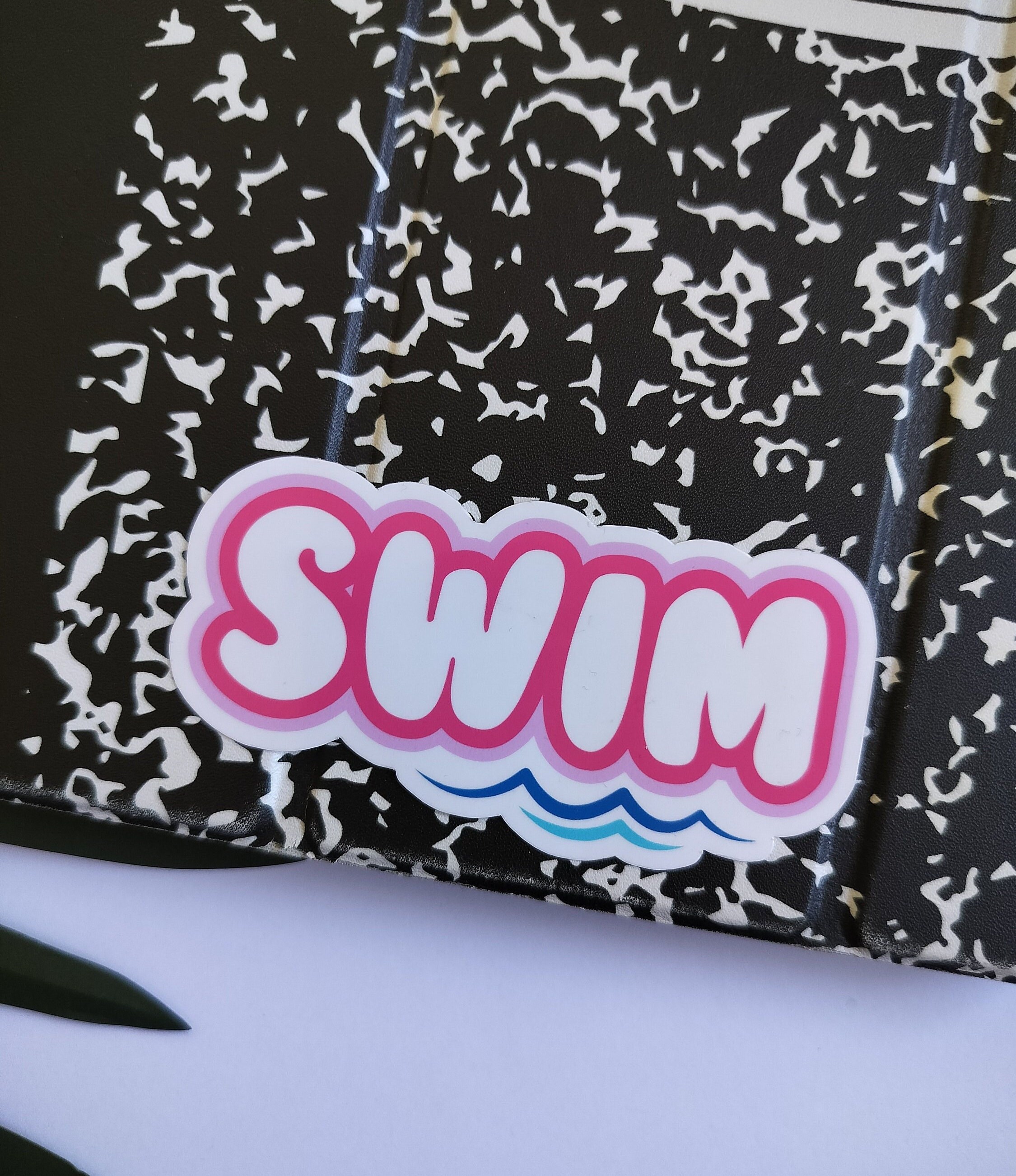 Santiszing Sticker Swim Swim Sticker - Etsy