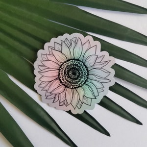 Sunflower Holographic Sticker