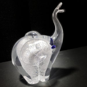 Geblazen glas olifant sculptuur - elegant artistiek meesterwerk