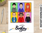 Artist birthday card, Cute birthday card, Gifts for artists, Pop Art gift, Art birthday gift, Birthday card, Art cards, Art Greeting card