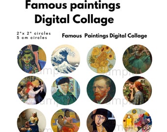 Famous Paintings Flashcards Printable, Famous Artists Prints, Fine Art ...