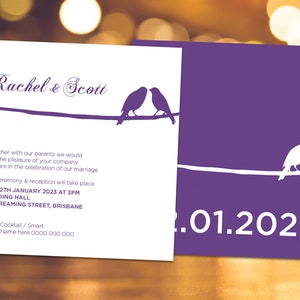 Minimilistic Wedding Invitation Custom Digital File