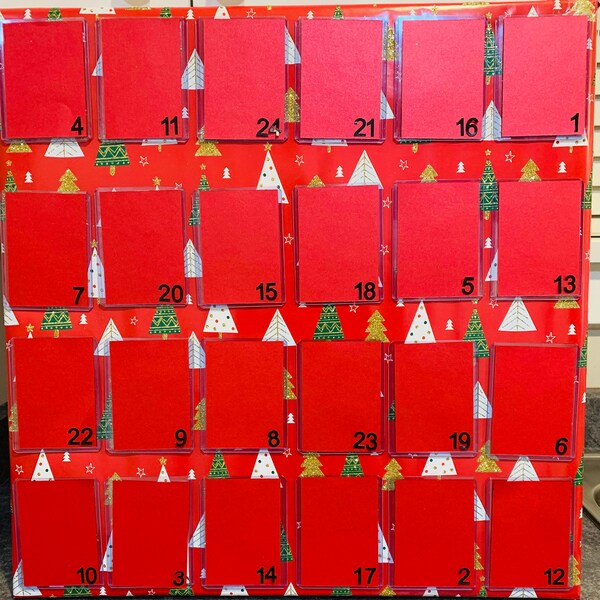 Baseball Card Advent Calendar Etsy Baseball Card Advent Calendar Etsy