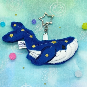 Starry Whale Plush Keychain