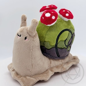 Moosige Schnecke Plüschtier
