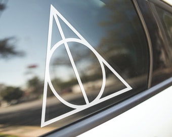 Deathly Hallows Decal Sticker - Etsy