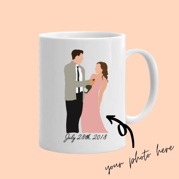 Portrait Mug Personalized Gifts for Couples, Couples Gifts, Custom Coffee Mug, Personalized Portrait Mug, Handmade Mug