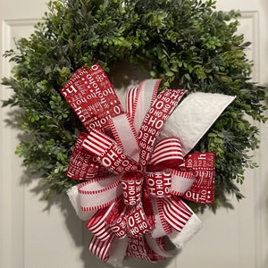 Bows for Wreaths, Bows for Wreaths for Christmas, Lantern Bow, Door Hanger Bow, Christmas Wreath Bow, Christmas Bow, Wreath Embellishments