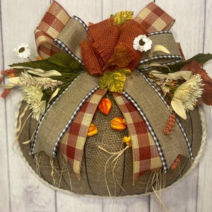 Fall Pumpkin Wreath, Fall Wreath Pumpkin Wreath, Pumpkin Wreath for Fall, Fall Outdoor Pumpkin Wreaths, Fall Autumn Pumpkin Wreaths, Burlap