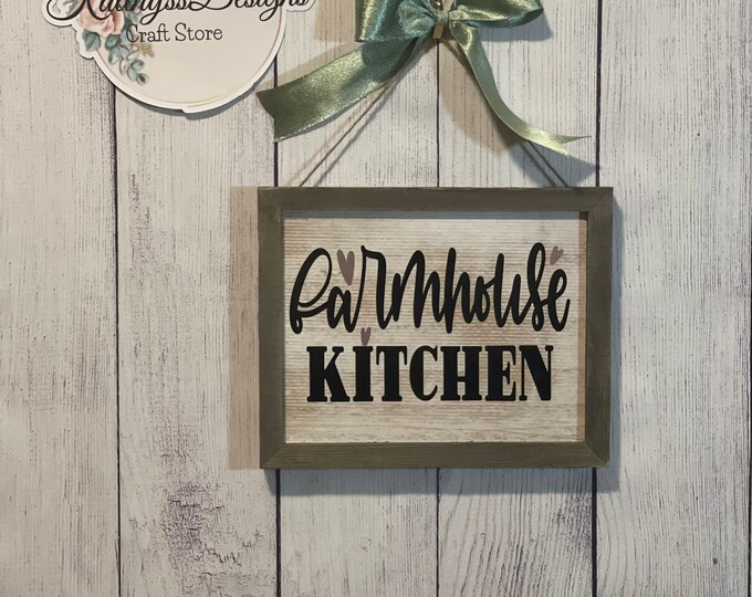 Farmhouse Wood Sign, Farmhouse Kitchen, Rustic Wood Sign, Kitchen Wall Sign, Wood Signs