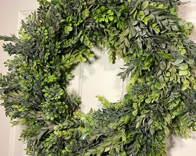 Year Round Wreath, All Seasons Wreath, Greenery Wreath for Front Door, Pantry Farmhouse Wreath, Front Door Farmhouse Wreath, All Year Wreath