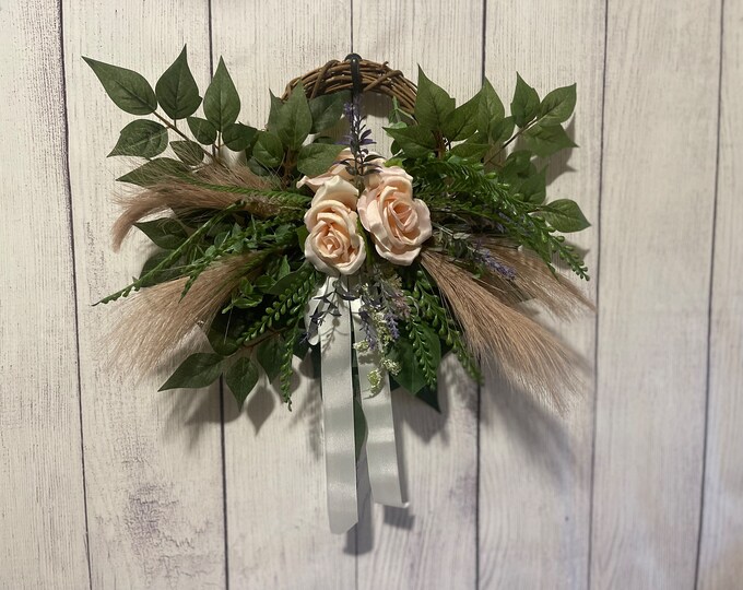 Floral Vine Wreath, Spring Wreath, Home Decor, Spring Decor, Wreath for Decor, Floral Wreath, Wreath for Indoor, Spring Wreath for Indoor