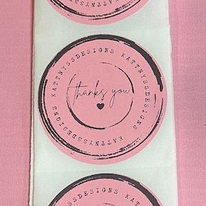 Thermal Stickers for Small Business, Thermal Shipping Labels, Thank You Stickers, Round Thermal Stickers, Thank You Packaging Stickers