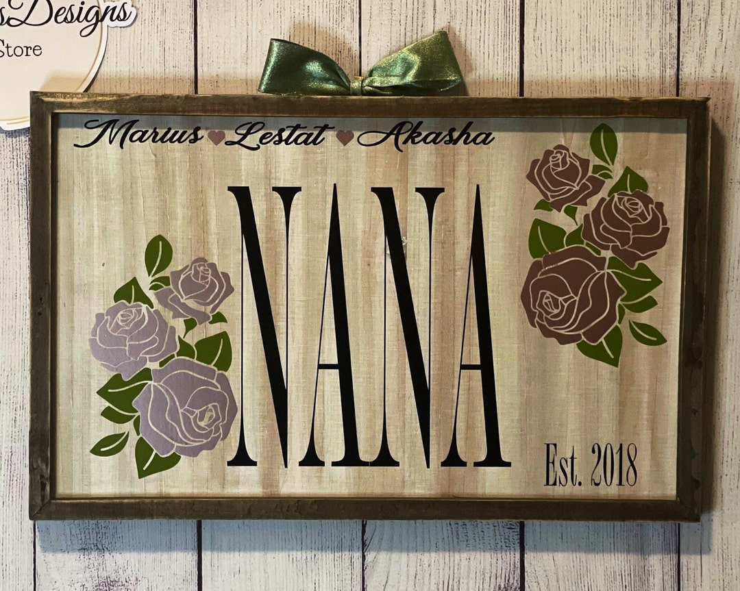 Wood Wall Decor, Farmhouse Wood Sign, Nana Wood Sign, Wall Decor
