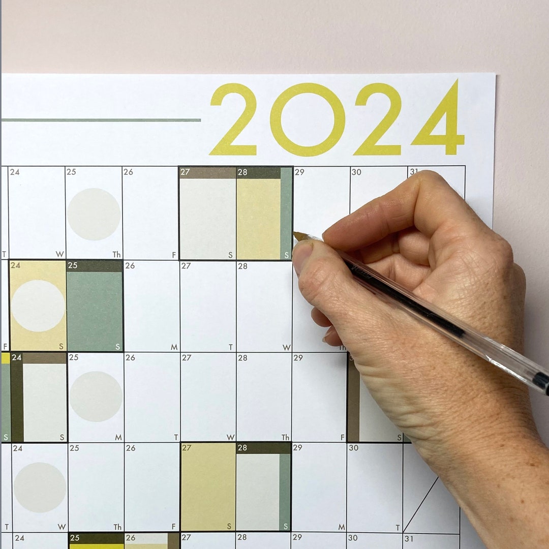 2024 Wall Planner A1 2024 Year Planner A1 Planner 2024 Etsy
