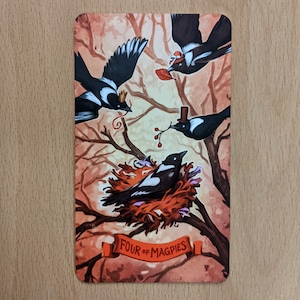Four of Magpies Zine + tarotkaarten