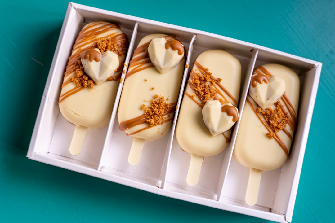 Vegan Lotus Biscoff Cakesicles Hamper Small Gift Etsy UK