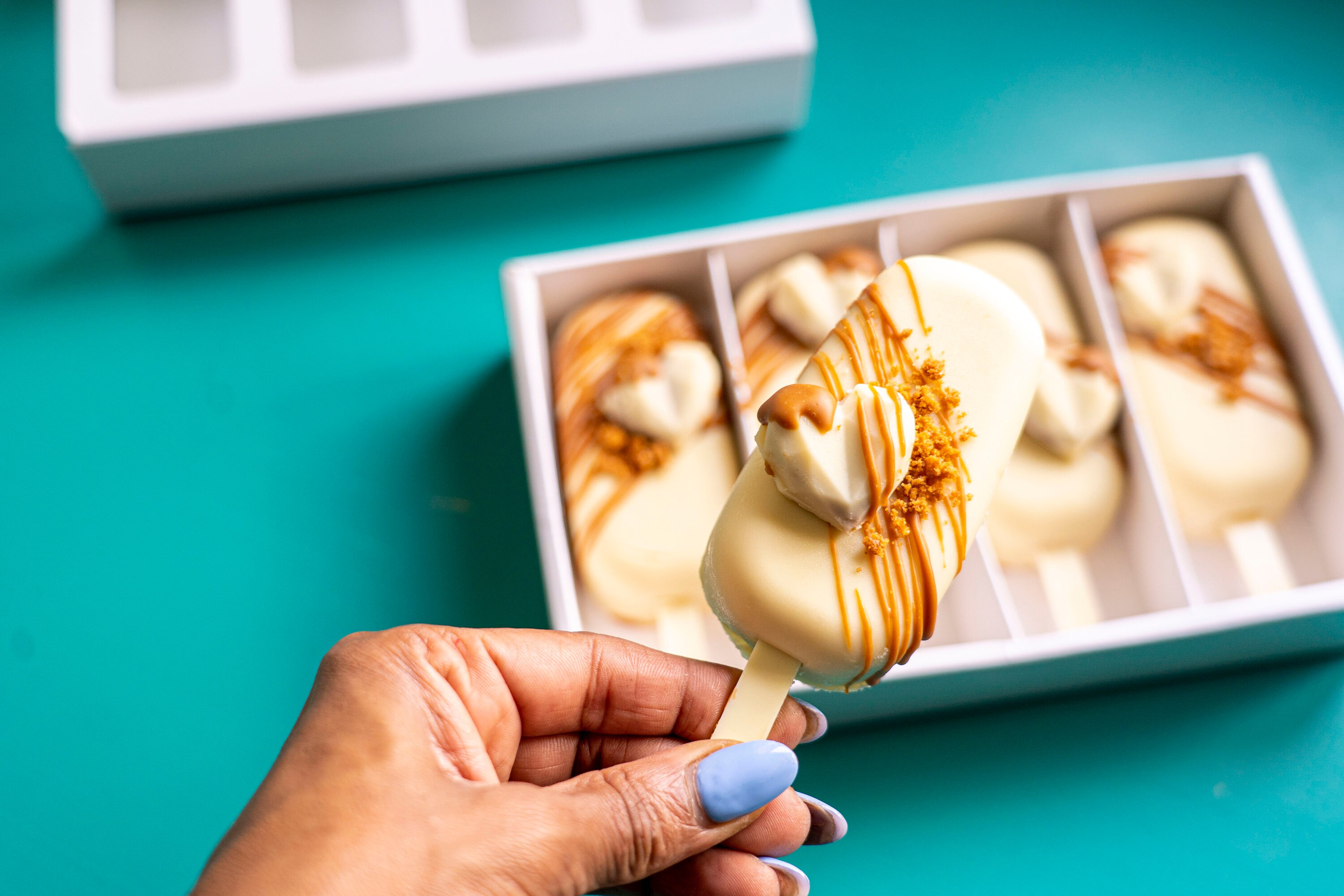 Vegan Lotus Biscoff Cakesicles Hamper Small Gift Etsy UK