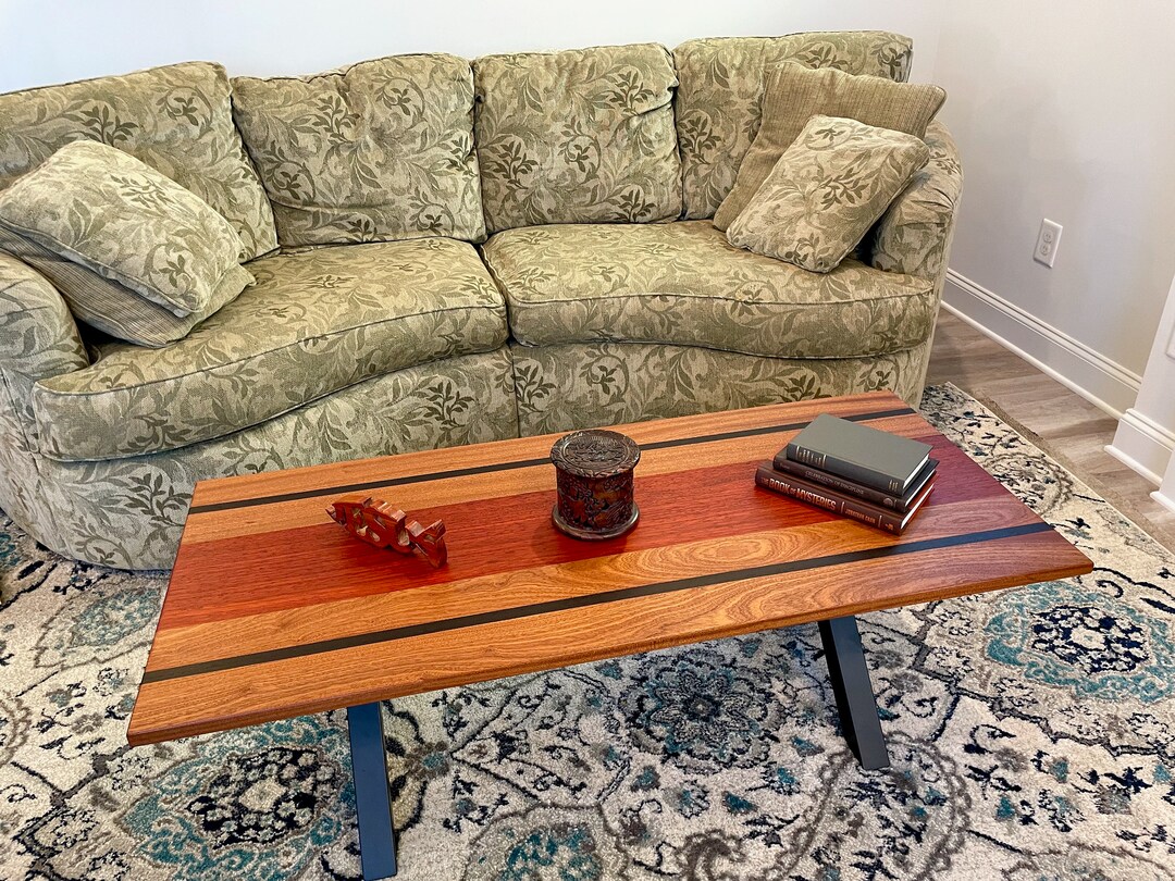 Handmade Wood Coffee Table Industrial Coffee Table Hardwood Etsy
