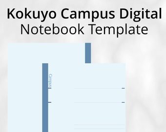 Kokuyo digitalen Notizbuch Stilvorlage