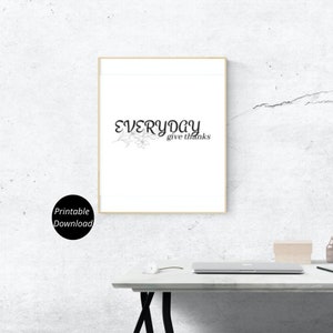 Christian Theme Inspirational Wall Art Room Decor Printable Download