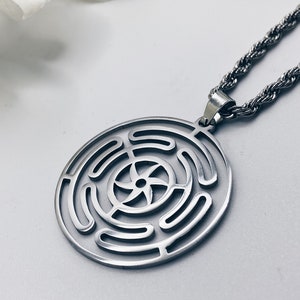 HECATE WHEEL NECKLACE | Stianless Steel Lightweight Witch Jewelry Pendant Mystic Pagan Occult Lightweight Gift Goddess God Energy Protection