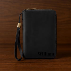 Personalized Full Grain Leather Passport Holder: Travel Wallet image 7