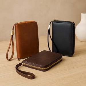 Personalized Full Grain Leather Passport Holder: Travel Wallet image 1