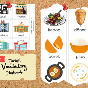 Turkish Vocabulary FlashCards A1 (Learn Turkish)