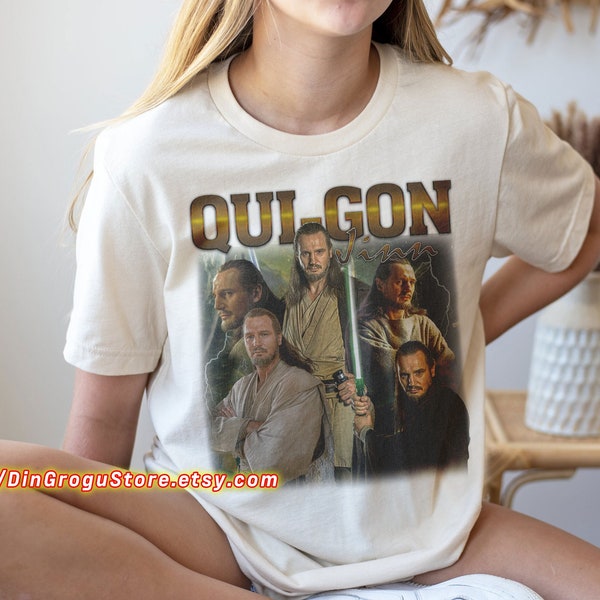 Qui-Gon Jinn Tribute Celebrity Shirt, Qui-Gon Jinn Fans Hoodie, Qui-Gon Jinn Retro 90s Sweatshirt, Qui-Gon Jinn vintage Tee