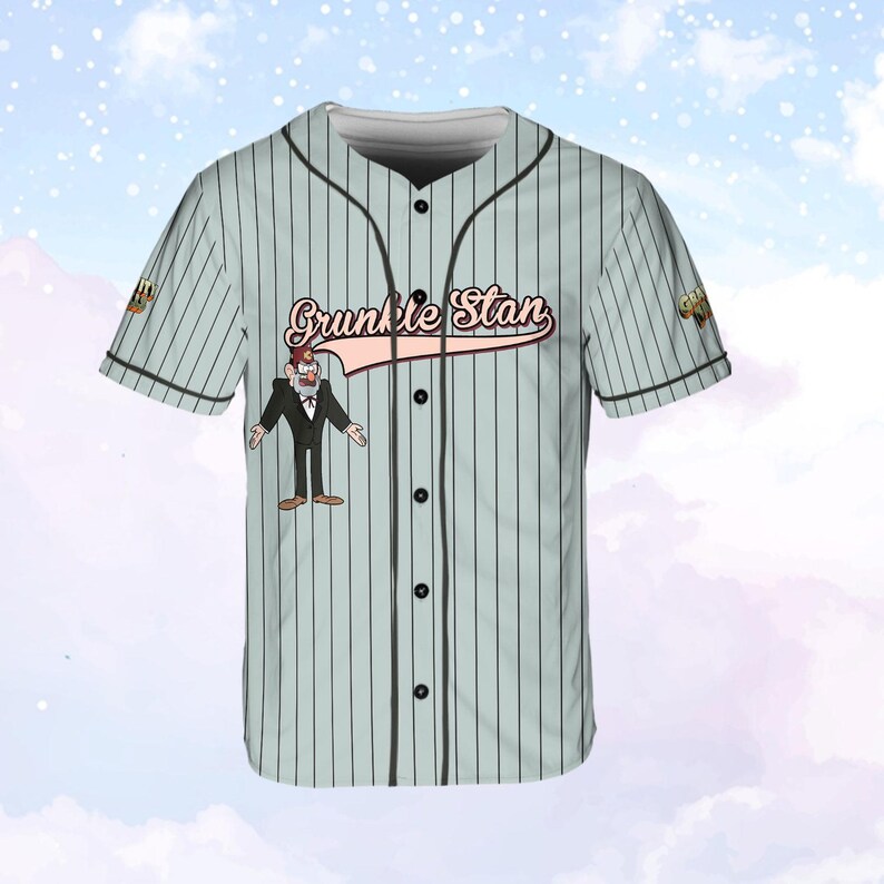 Custom Name Grunkle Stan Baseball Jersey, Disney Grunkle Stan
