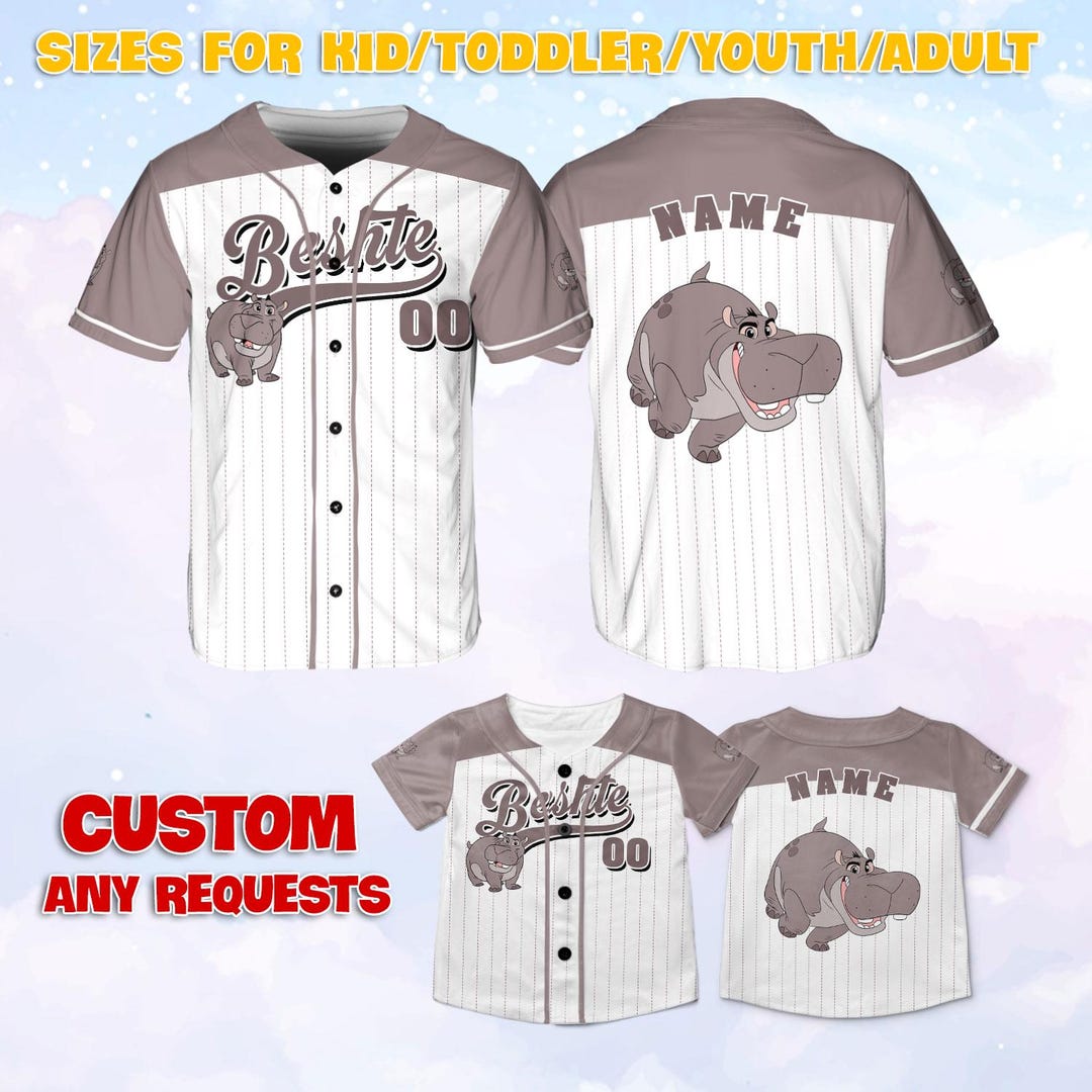 The Lion Guard Beshte Baseball Jersey, Disney Beshte Characters Jersey