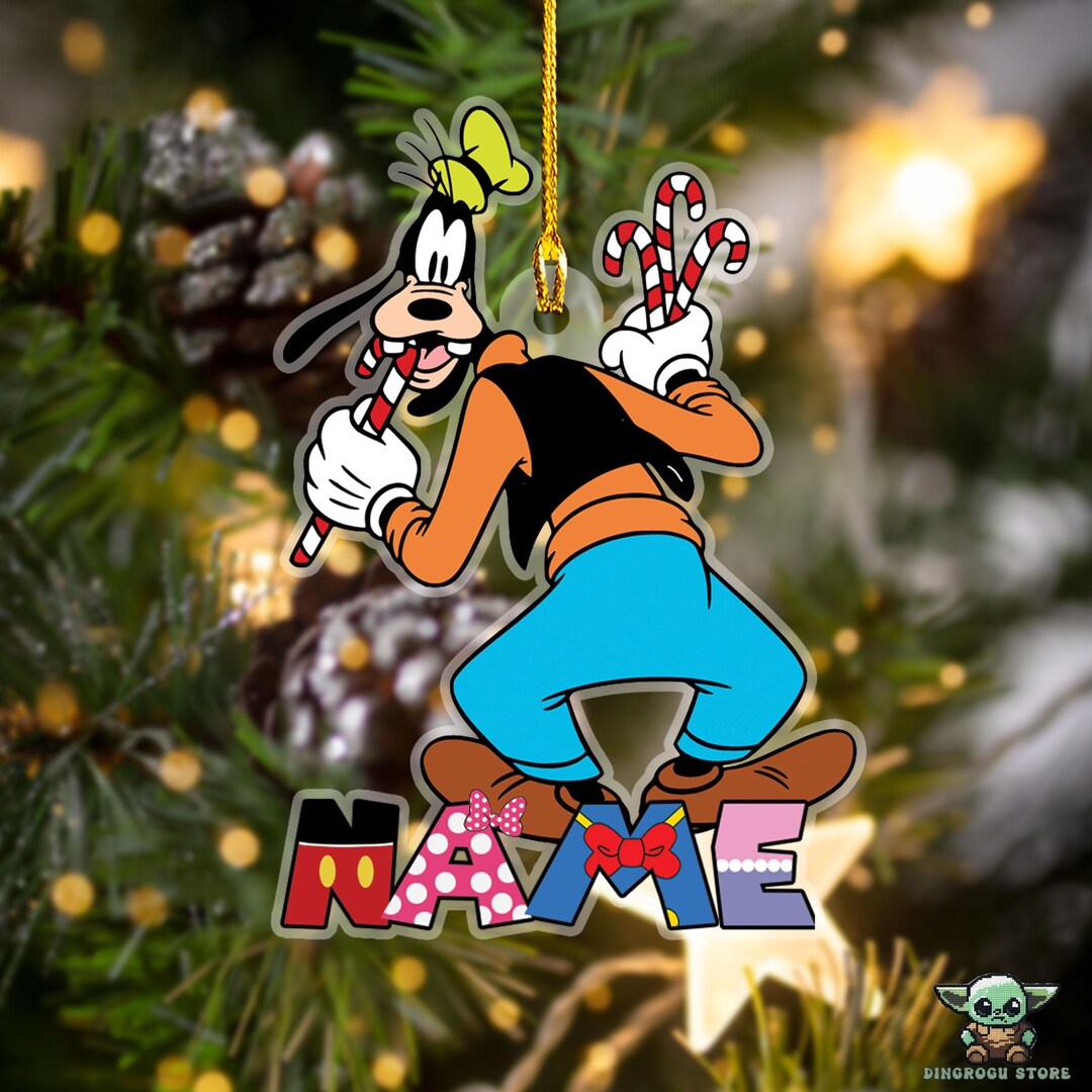 Personalized Goofy Christmas Ornament, Mickey and Friends Ornament 2024