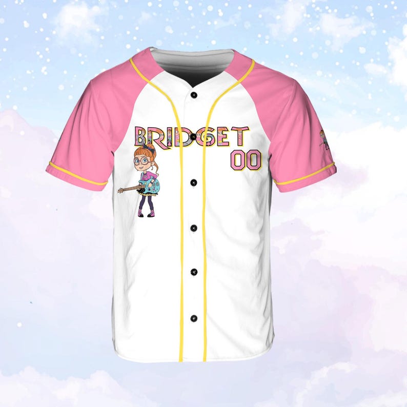Custom Name Bridget Baseball Jersey, Disney Bridget Characters Jersey