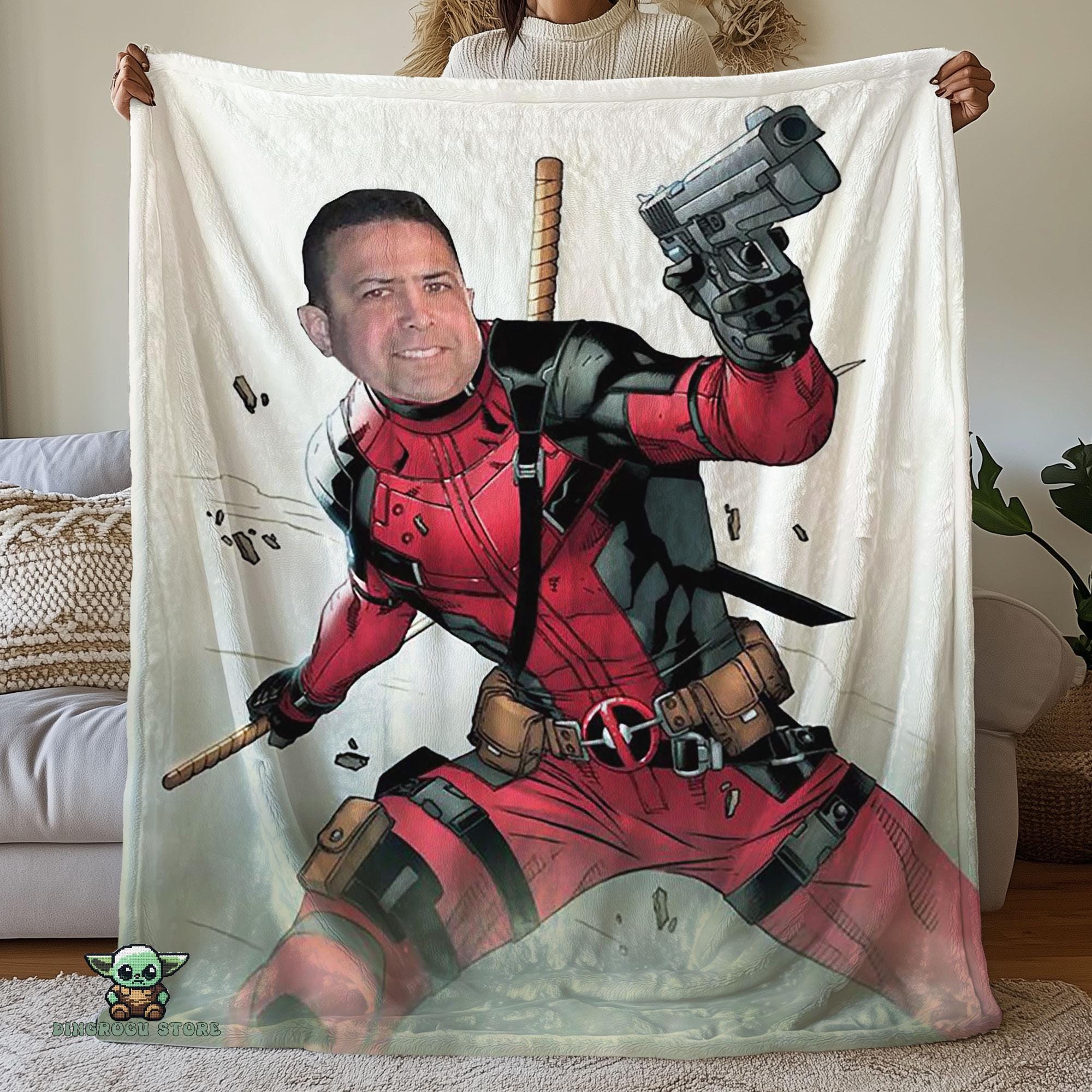 Deadpool Blanket Etsy UK