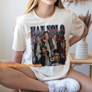 Han Solo Vintage 90s Shirt, Han Solo Fan Tees, Han Solo Retro Sweater, Han Solo Merch Homage Tee, Retro Classic Graphic Tee