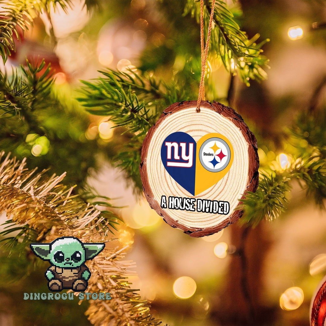Personalized House Divided Ornament Football Garden Ornament Etsy